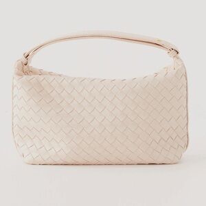 Peppermayo Cream Woven Shoulder Bag